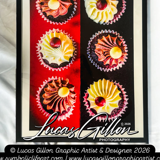 a2 Framed Cupcakes Pop Art Photography by Artist and Designer Lucas Gillon - incomplete