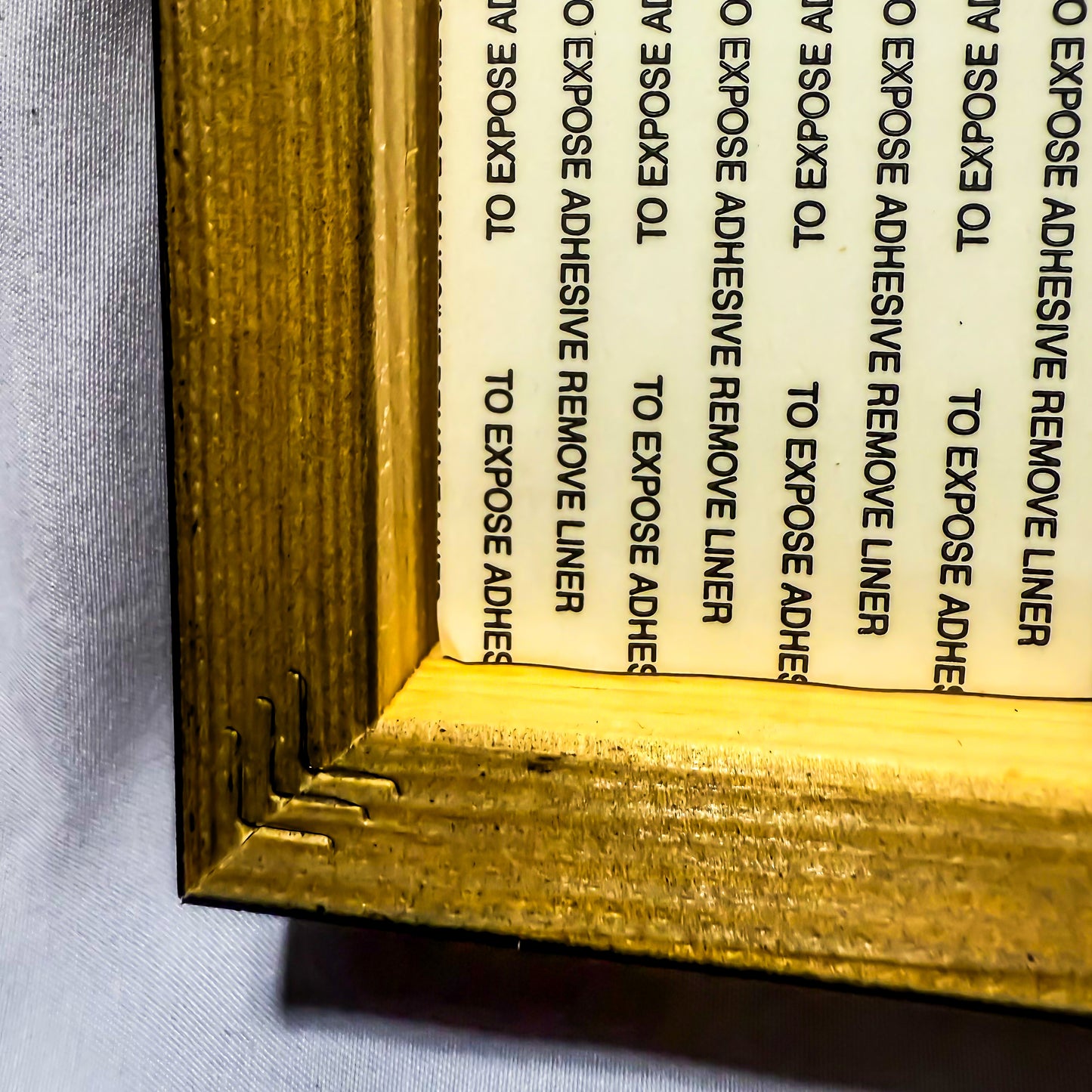 Premium Framed Print Art "Wisdom Writing No #14 Universal Affirmation - Believe In Yourself: Blue V. #2" by Designer & Writer Lucas Gillon