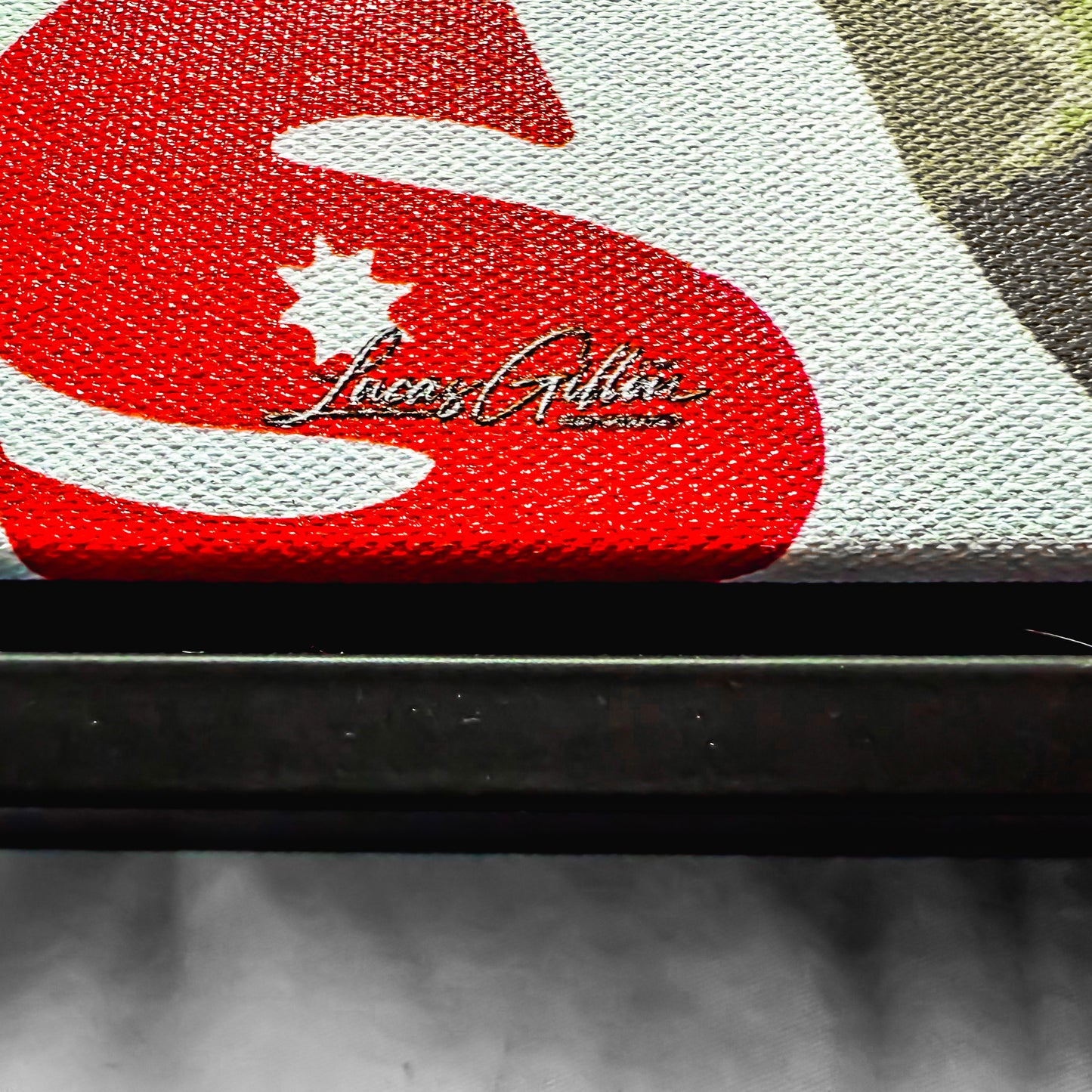 Premium Fine Art Photography Canvas Wall Art "Love Hearts Vectorised Version No #2" by Artist, Designer & Photographer Lucas Gillon