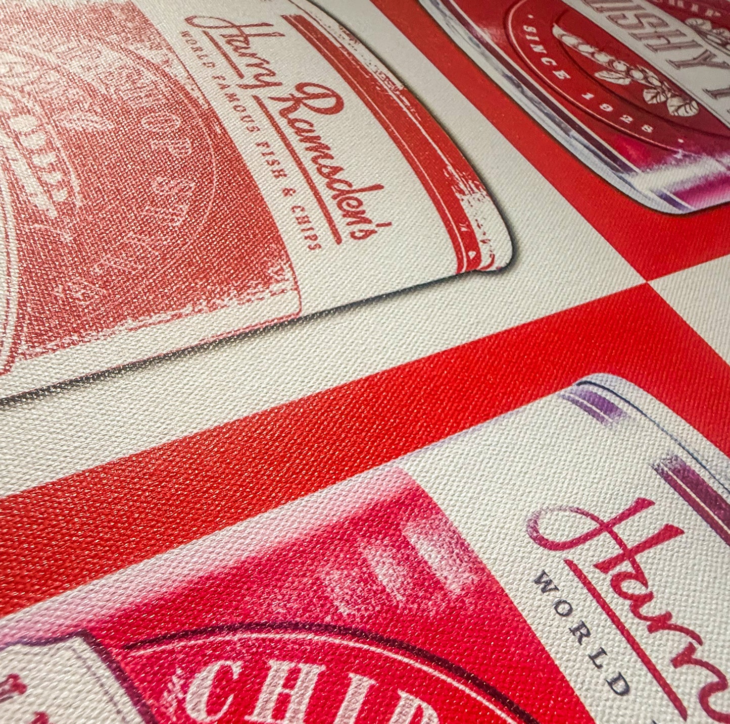 Premium Panoramic Framed Wall Art Canvas Fine Art "Mushy Peas No #6"- artist Lucas Gillon