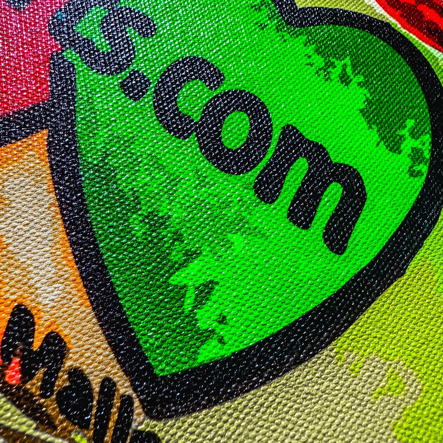 Premium Fine Art Photography Canvas Wall Art "Love Hearts Vectorised Version No #2" by Artist, Designer & Photographer Lucas Gillon