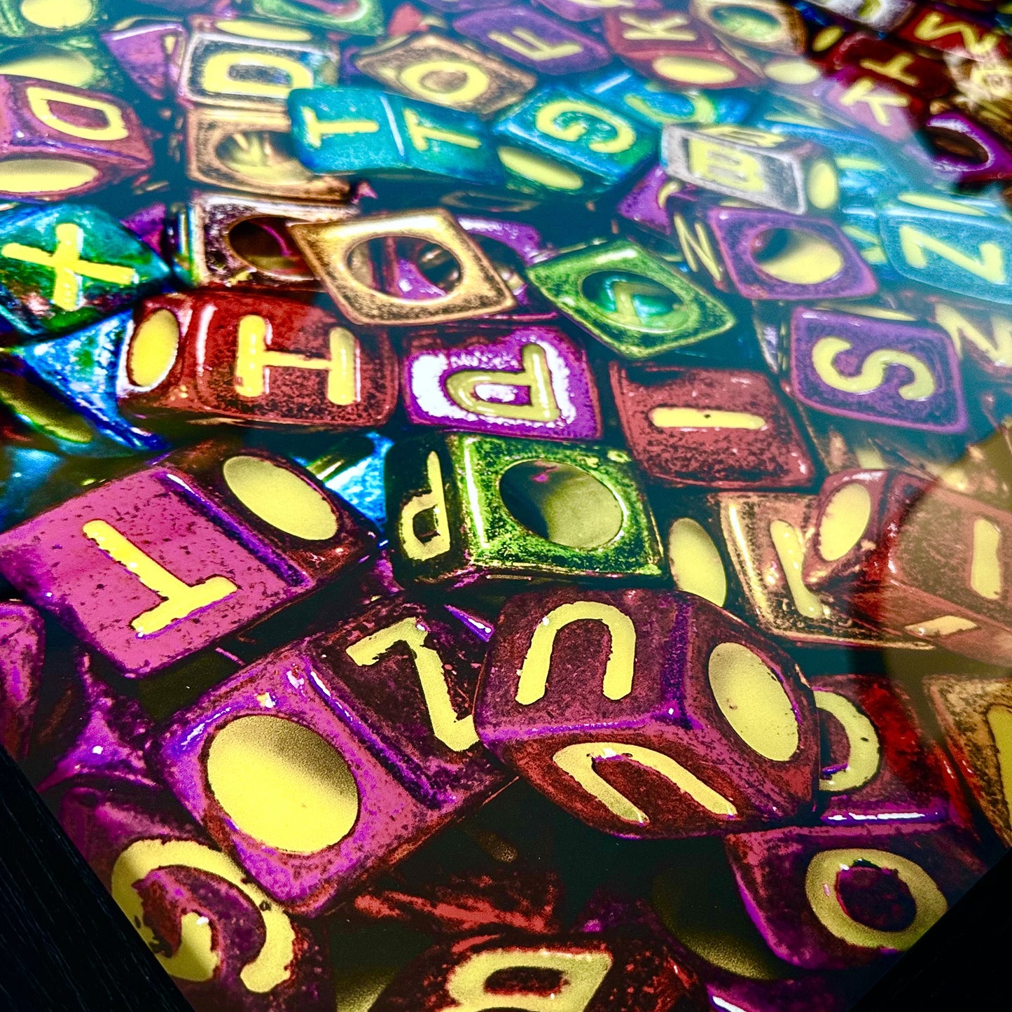 Fine Art Photography "Coloured Numbers V. #3" by Artist and Designer Lucas Gillon - incomplete