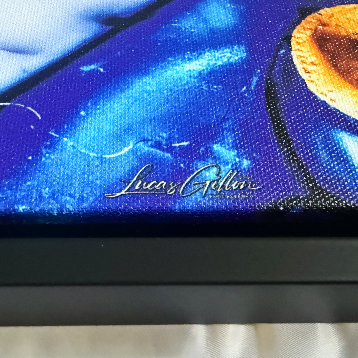 Premium Framed Canvas Wall Art Fine Art "Marble Dice V. No #5" by artist Lucas Gillon