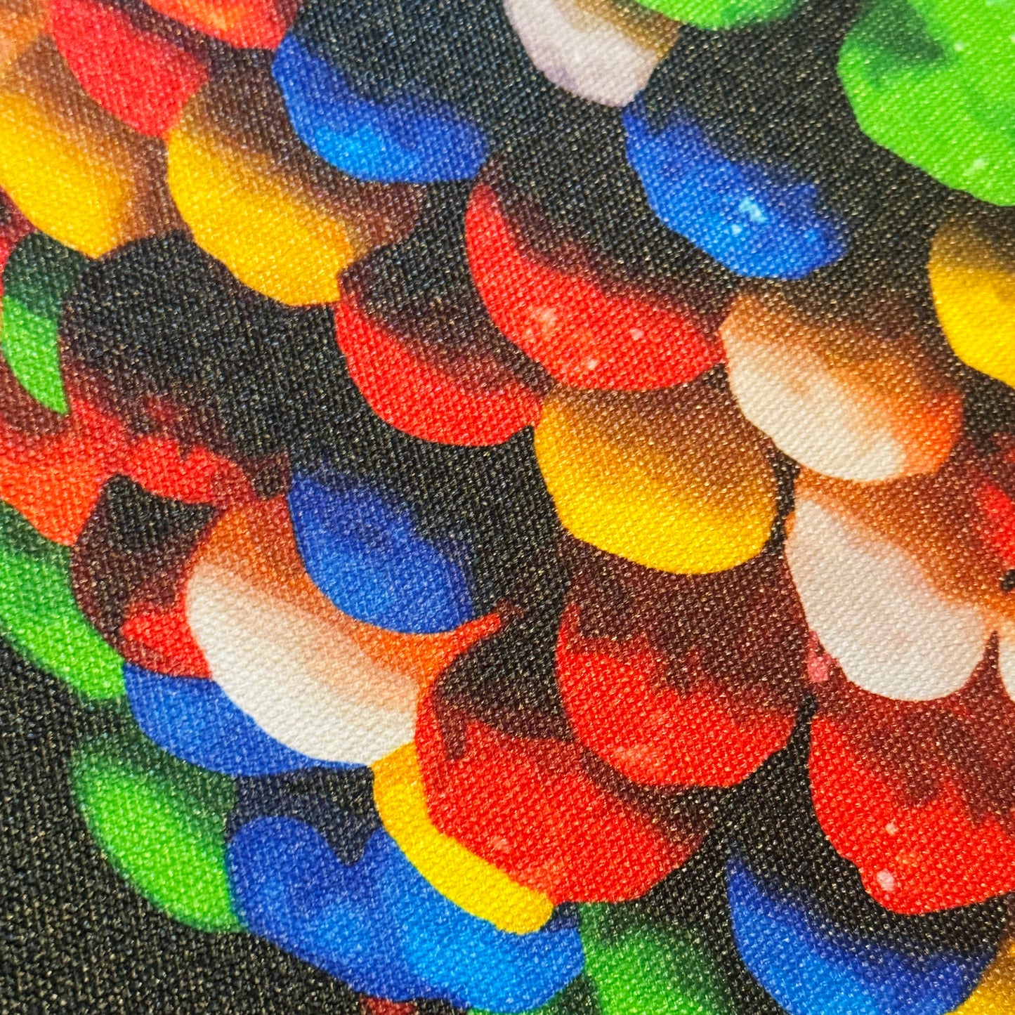 Premium Framed Canvas Contemporary Fine Art "Rainbow Drop Candy Pop Art Fine Art Version #1" by Artist Lucas Gillon