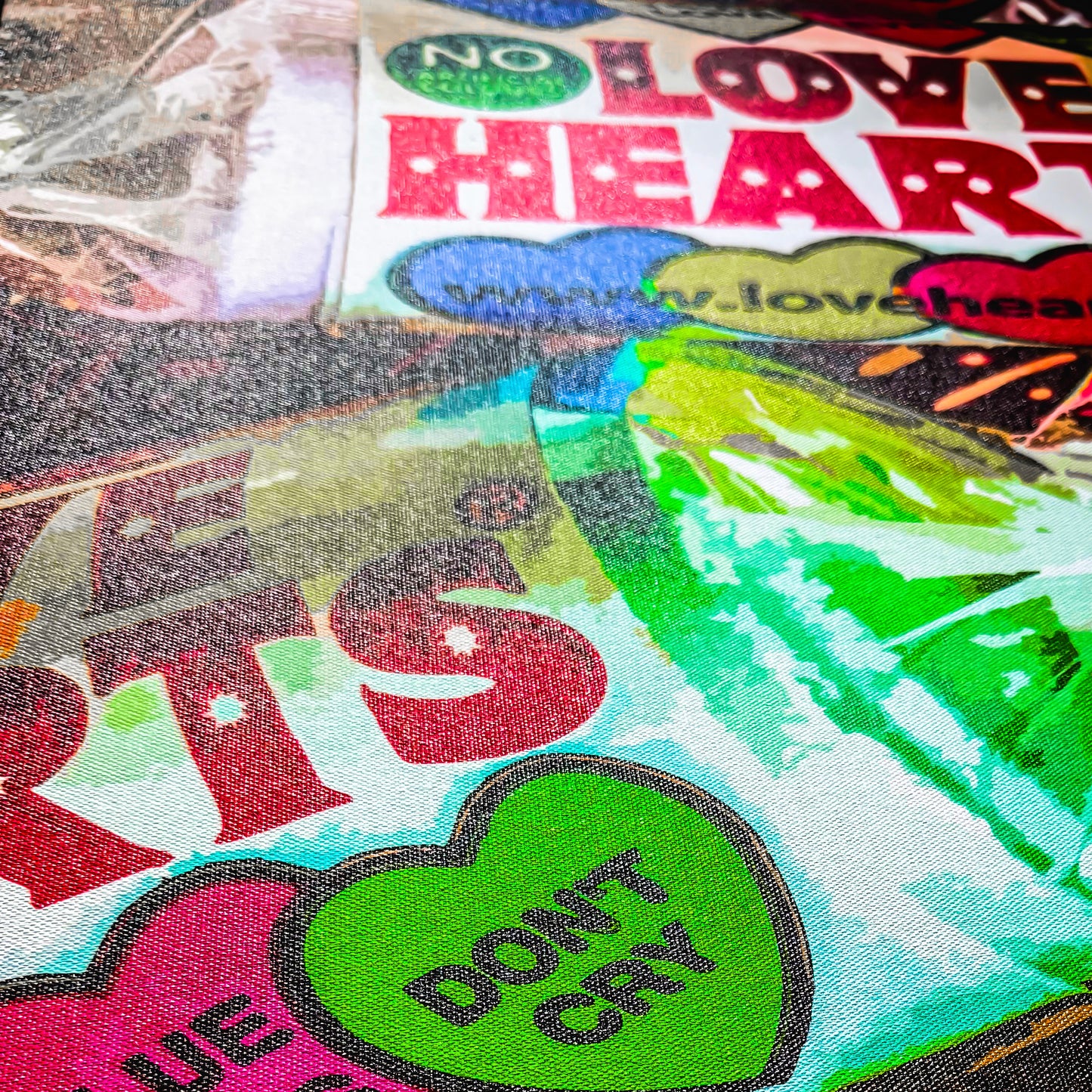 Premium Fine Art Photography Canvas Wall Art "Love Hearts Vectorised Version No #2" by Artist, Designer & Photographer Lucas Gillon