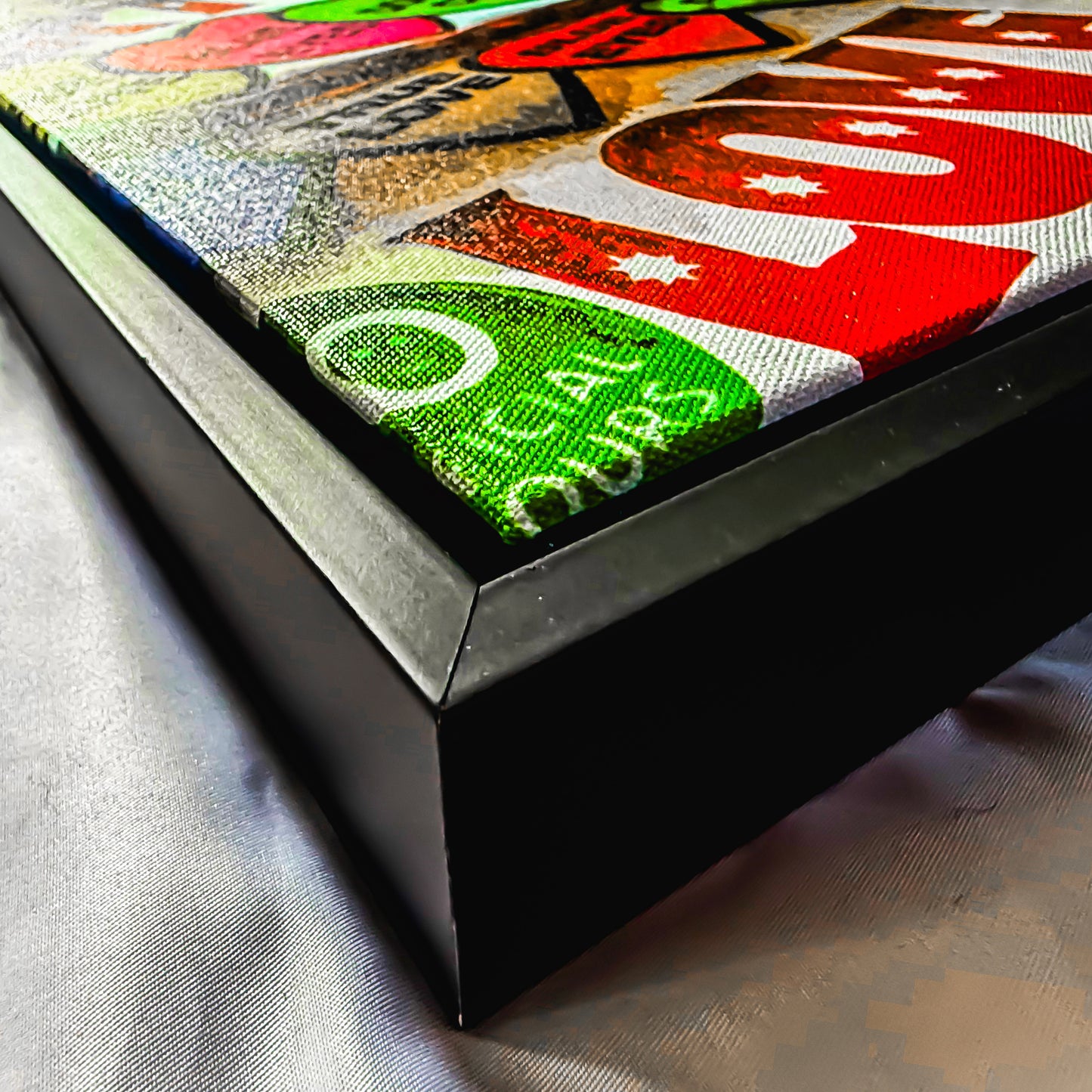 Premium Fine Art Photography Canvas Wall Art "Love Hearts Vectorised Version No #2" by Artist, Designer & Photographer Lucas Gillon