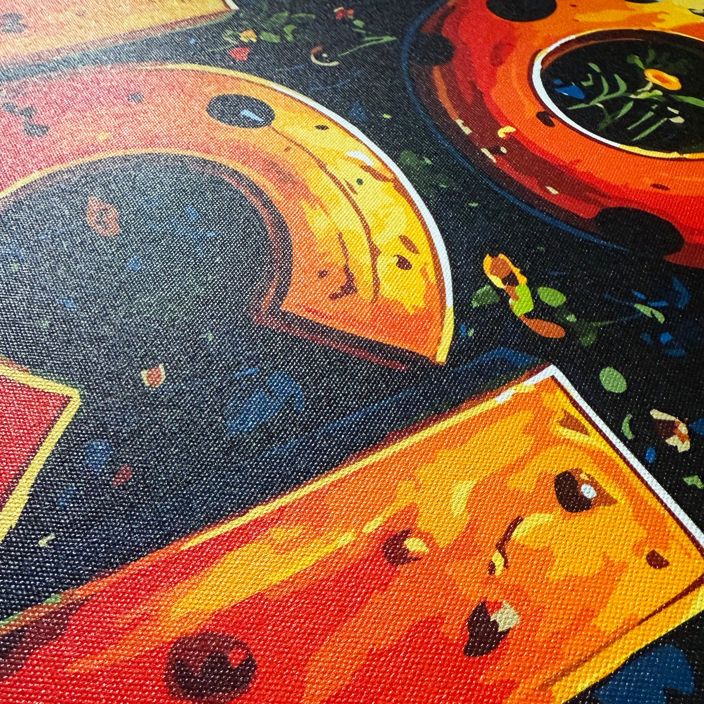 Premium Panoramic Framed Canvas Wall Art "Good Luck Ladybirds V. #2" by Artist Lucas Gillon