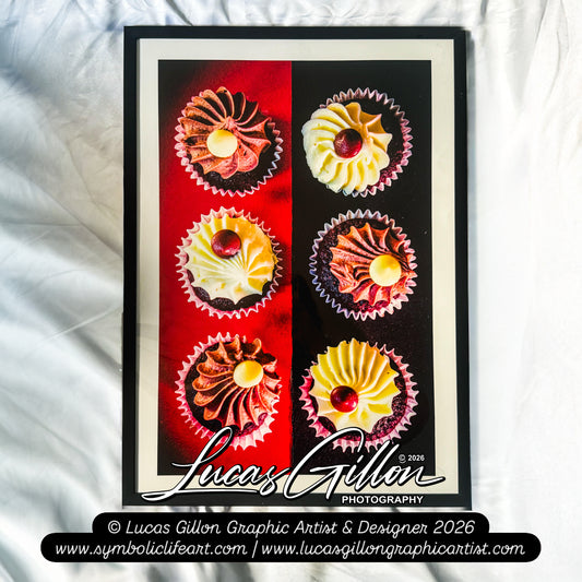 a2 Framed Cupcakes Pop Art Photography by Artist and Designer Lucas Gillon - incomplete